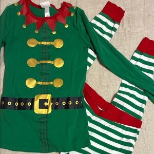 Wondershop Green and Red Elf Pajama Set XS